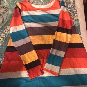 Stripe sweater dress